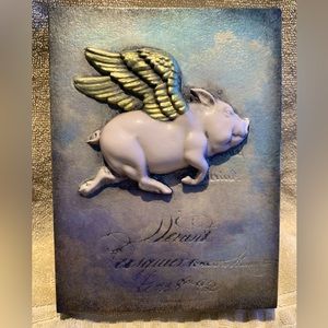 Sid Dickens Memory Block T-534 “When Pigs Fly” in Excellent condition!